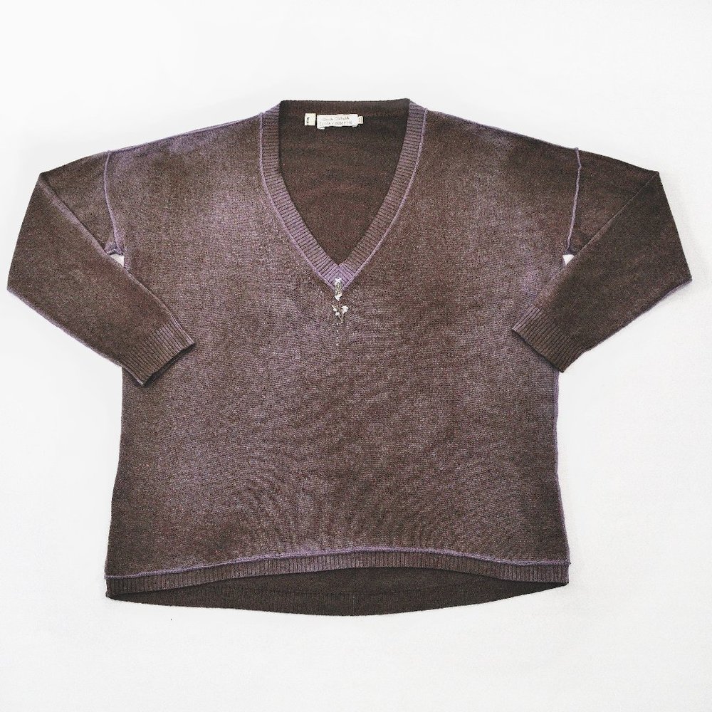 SOLD. Elisa Cavaletti, Bohemian Wool Knit Sweater